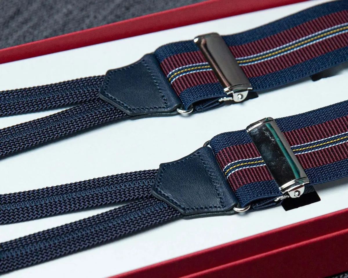 Hosenträger Flex Regiment Red Blue Classic