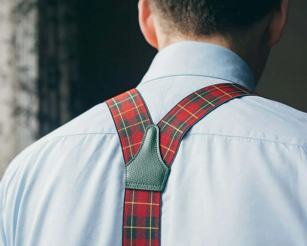 Suspenders Flex Tartan Red Classic - view 2