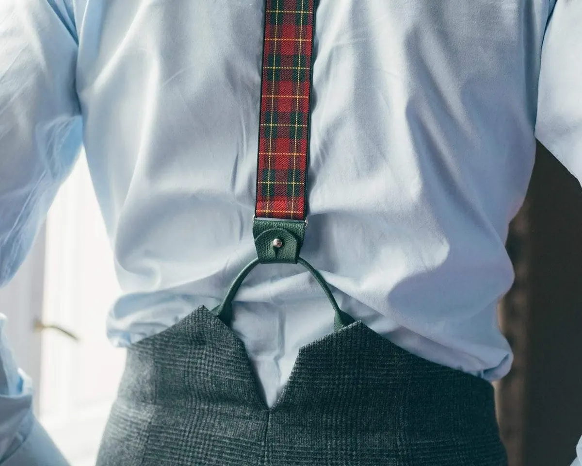 Suspenders Flex Tartan Red Combine - view 4