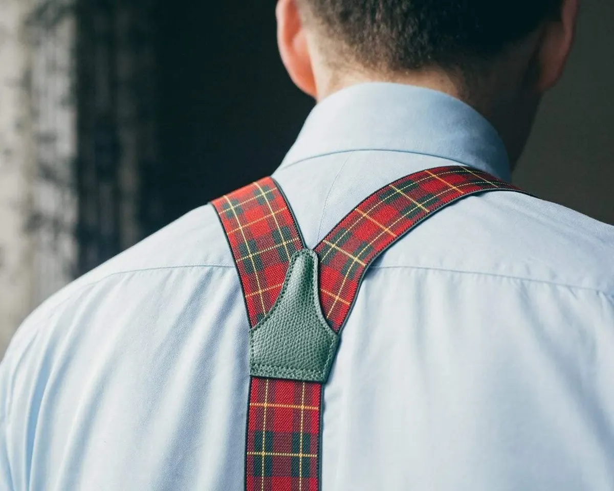 Suspenders Flex Tartan Red Combine - view 3