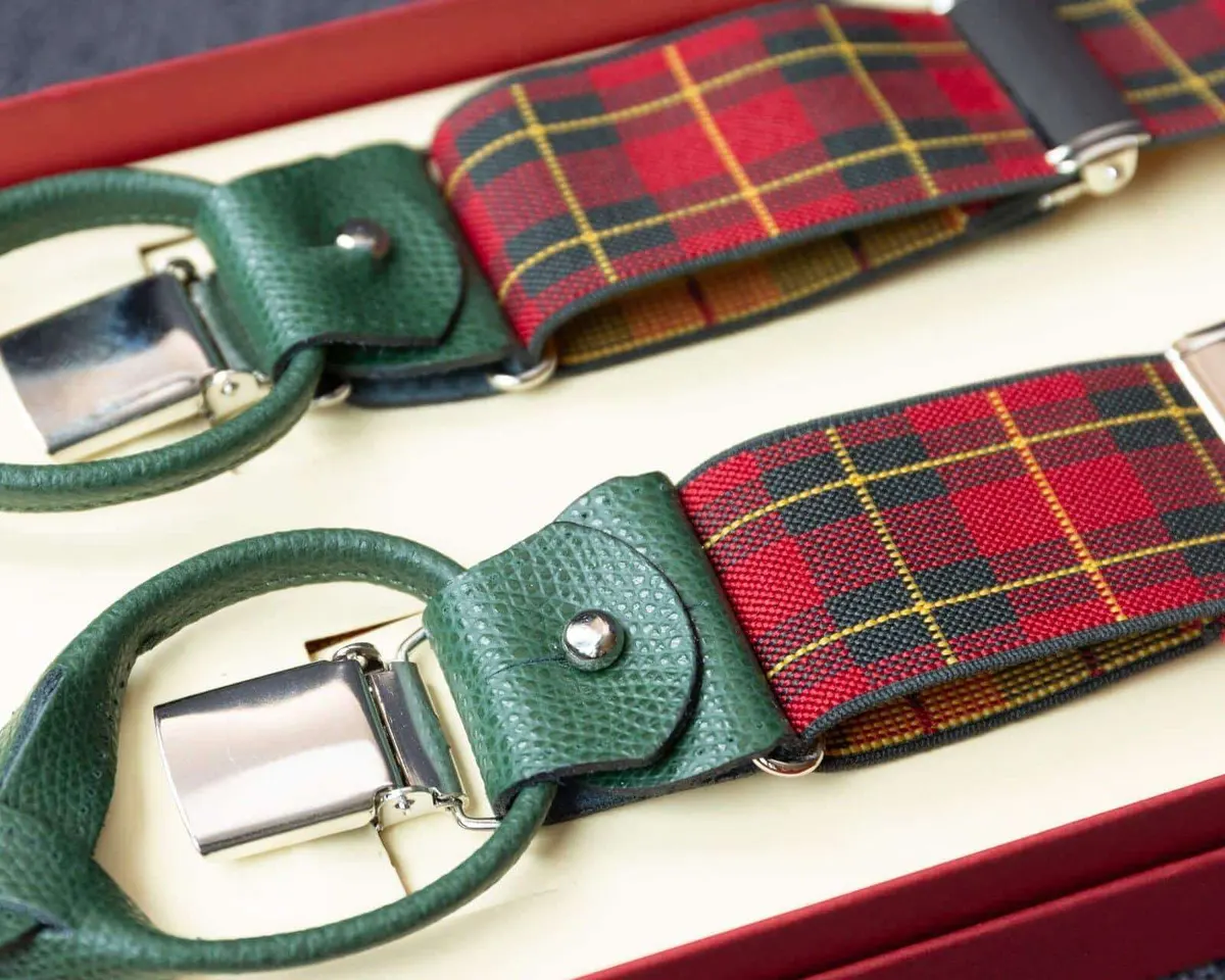 Hosenträger Flex Tartan Red Combine