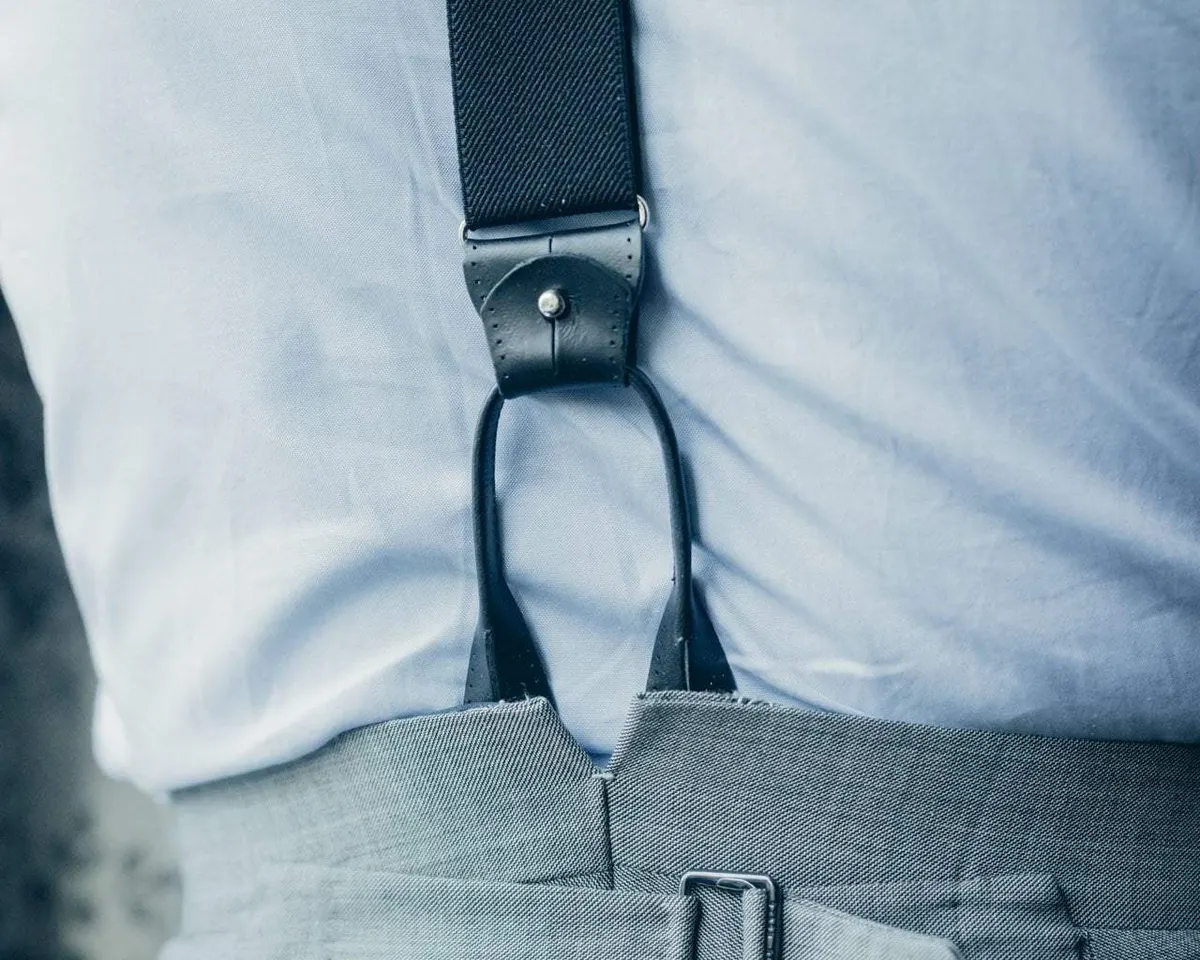 Suspenders Grosgrain Ribbon Black Combine - view 7