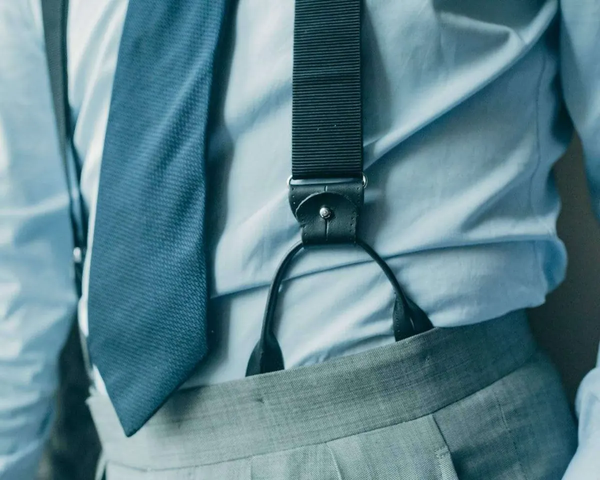 Suspenders Grosgrain Ribbon Black Combine - view 5