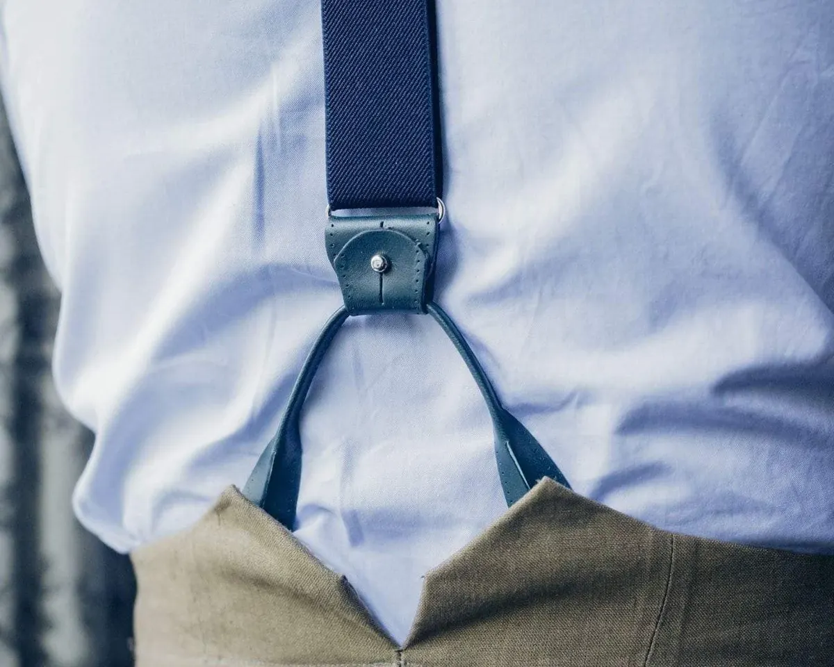 Suspenders Grosgrain Ribbon Blue Combine b - view 3