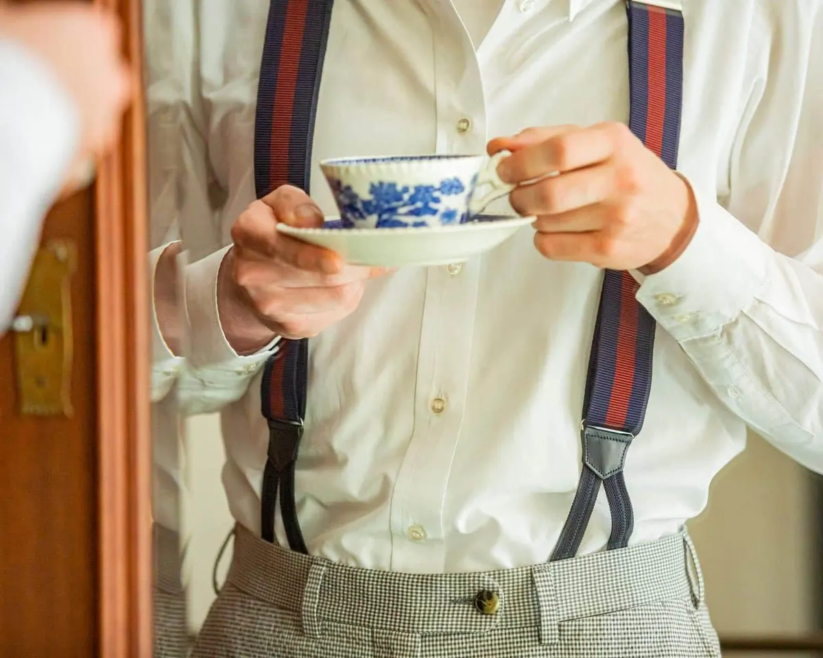 Suspenders Grosgrain Ribbon Claret Classic - view 3
