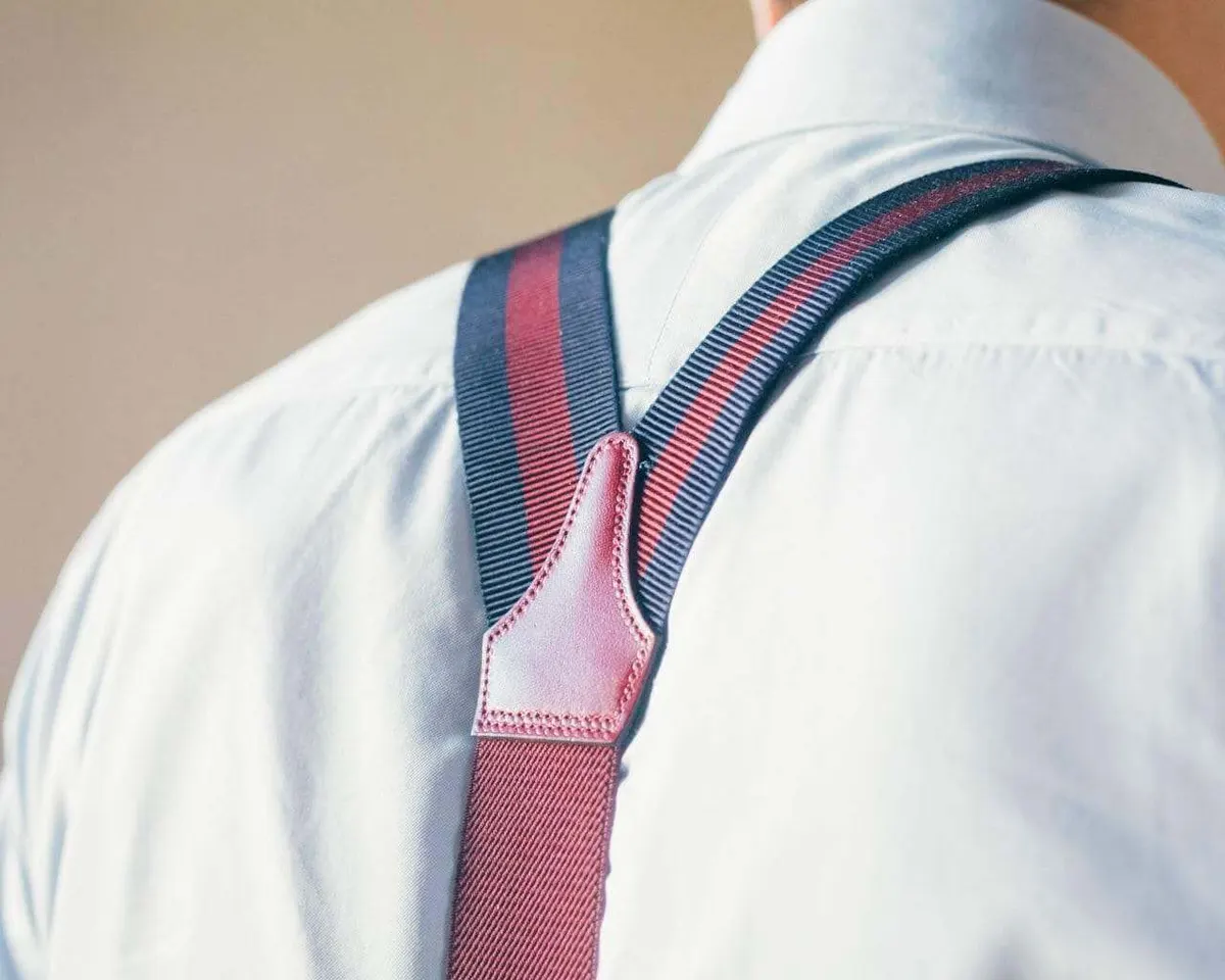Suspenders Grosgrain Ribbon Claret Combine - view 3