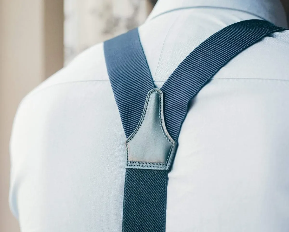 Suspenders Grosgrain Ribbon Navy Classic - view 2