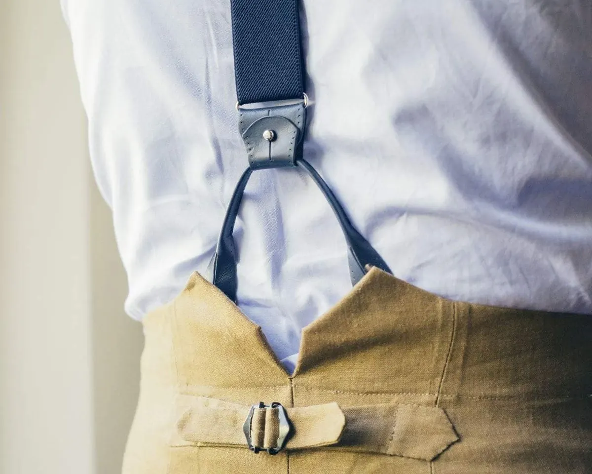 Suspenders Grosgrain Ribbon Navy Combine - view 4