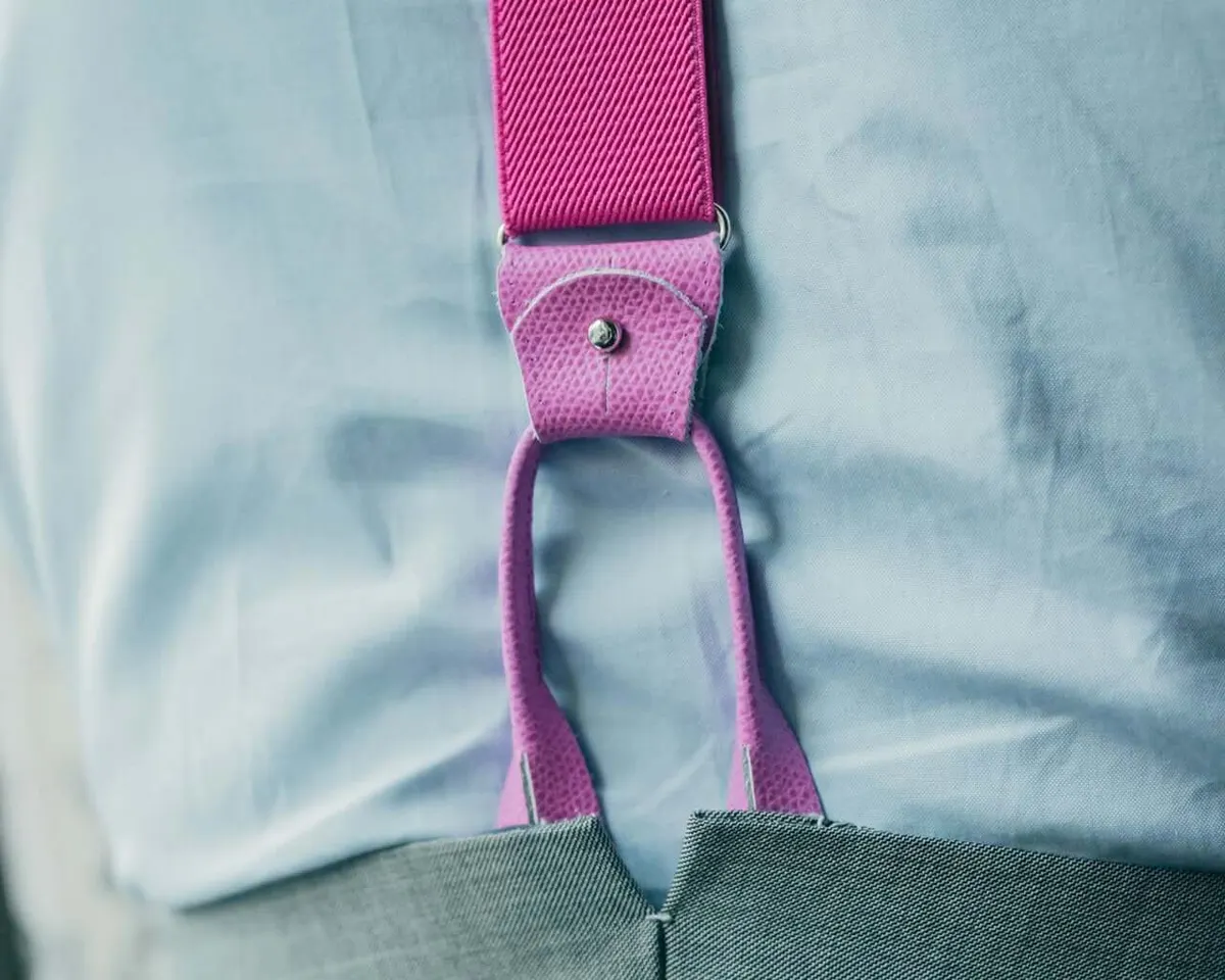 Suspenders Grosgrain Ribbon Pink Combine - view 4