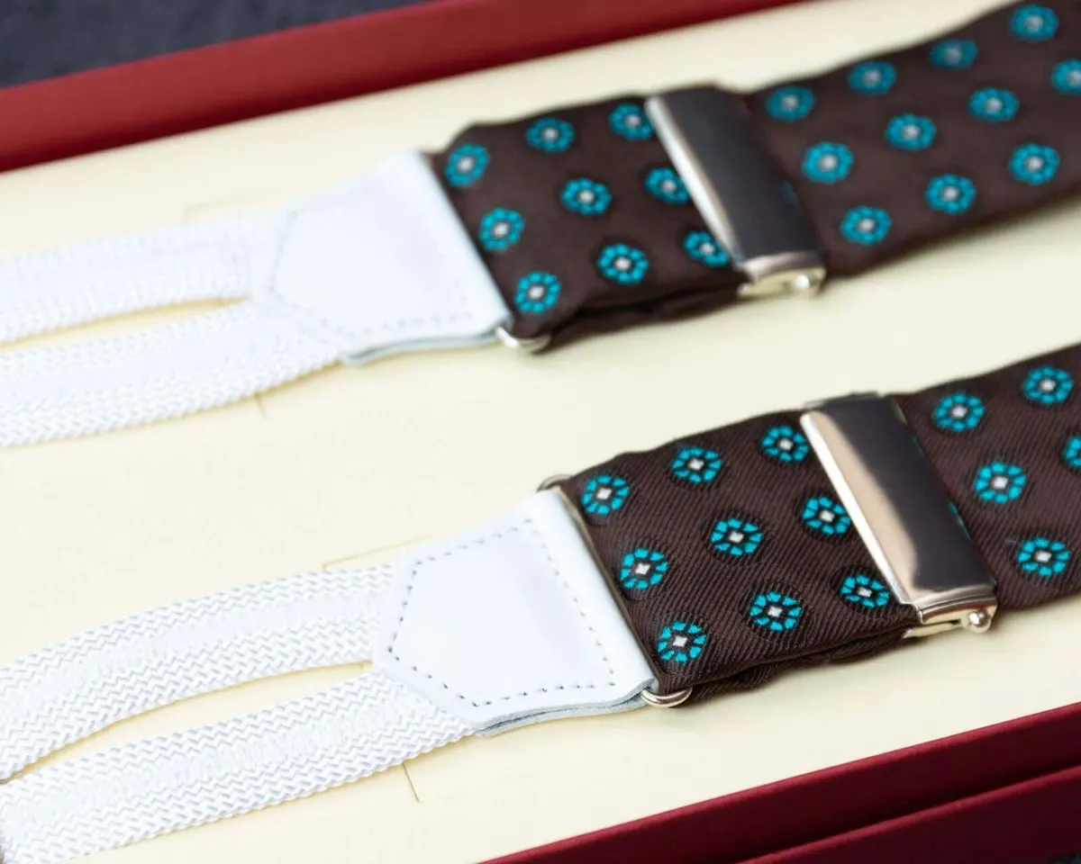 Hosenträger Seide Cravat Brown Classic