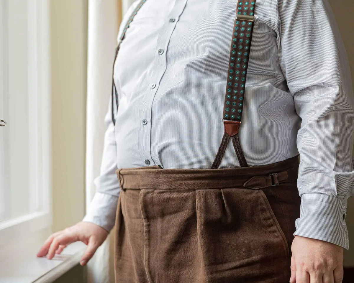 Suspenders Cravat Brown Classic b - view 3