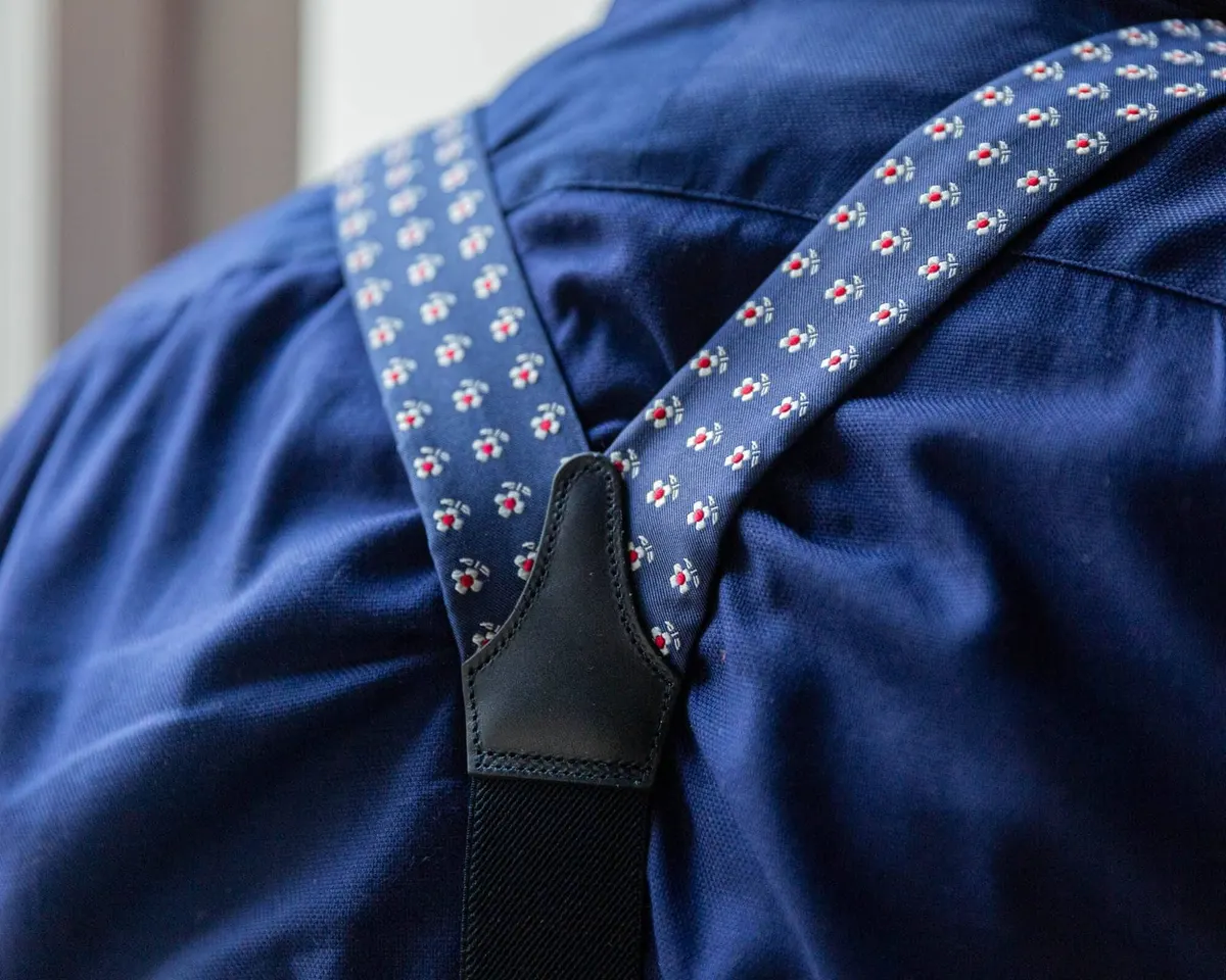 Suspenders Cravat Floret Navy Classic - view 3