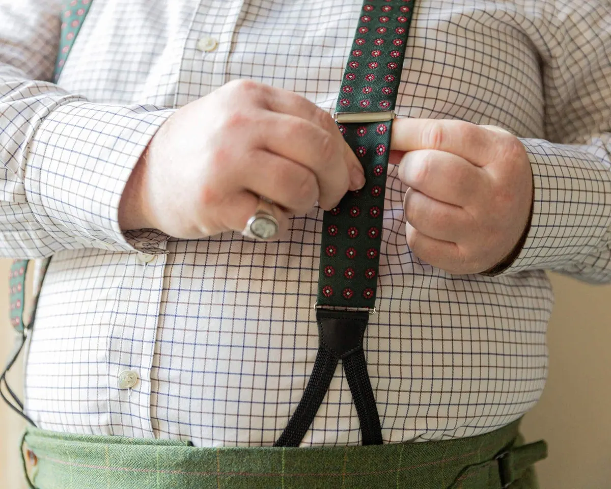 Suspenders Cravat Green Classic b - view 2