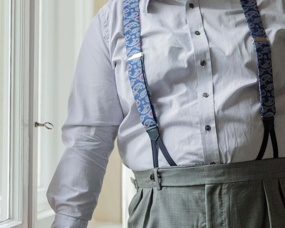 Suspenders Paisley Bluesilver Classic - view 2