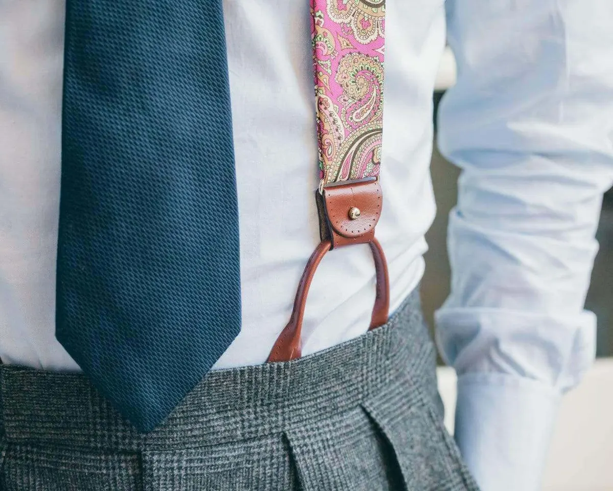 Suspenders Paisley Fuchsia Combine - view 2