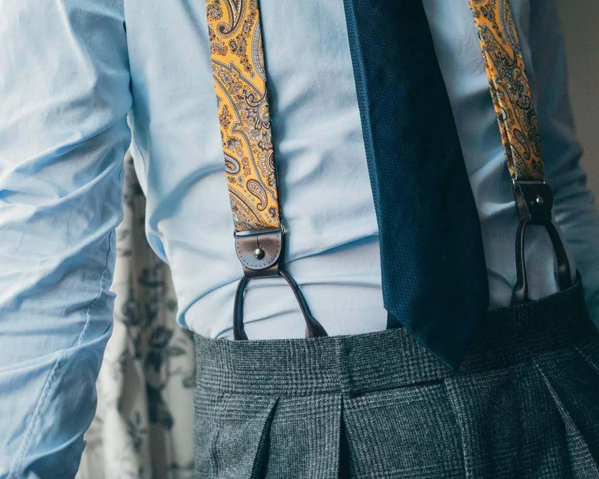 Suspenders Paisley Ochroid Combine - view 2
