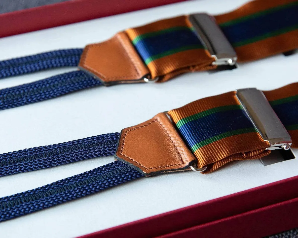 Suspenders Regimental Orange Classic b - view 2