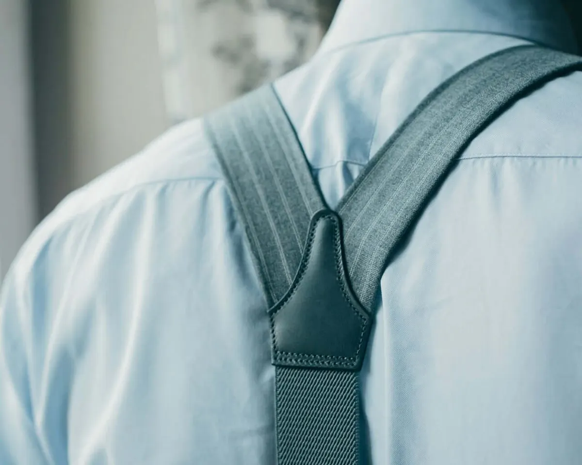 Suspenders Wool Greystripe Classic - view 2