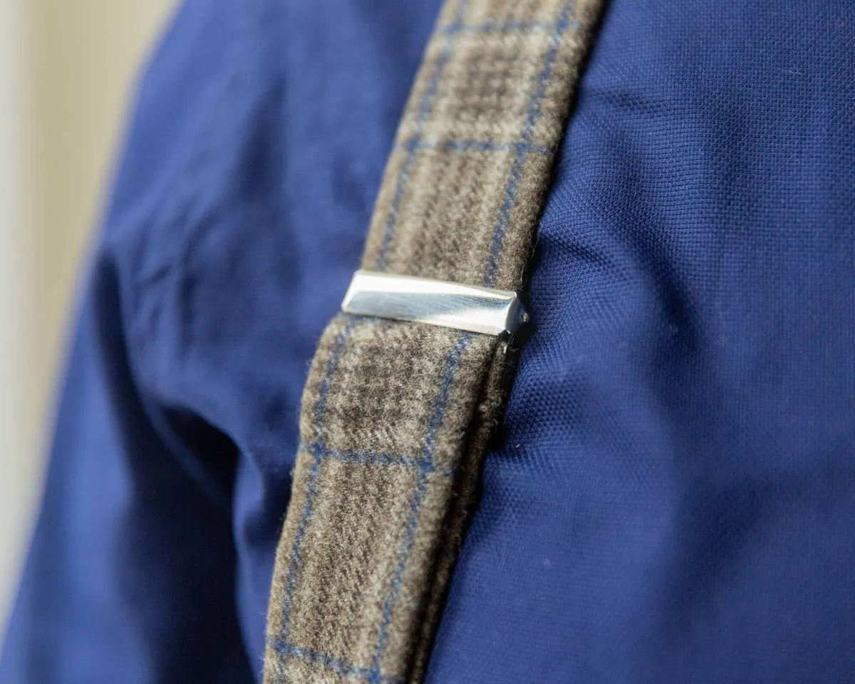 Suspenders Wool Tartan Brown Classic - view 4