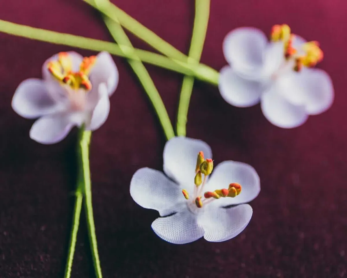 Boutonnière cherry blossom pink mini (Japanese sakura) - view 5