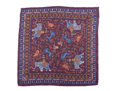 Einstecktuch Elephant Wine Red