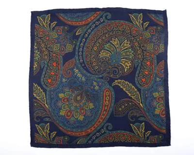 Einstecktuch Paisley Dark Blue