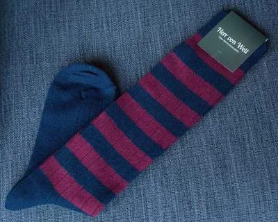 Kniestrümpfe Cross Stripe Red b