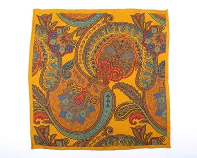 Einstecktuch Paisley Gold