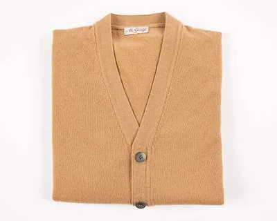 Cardigan Camel | Wolle/Kaschmir