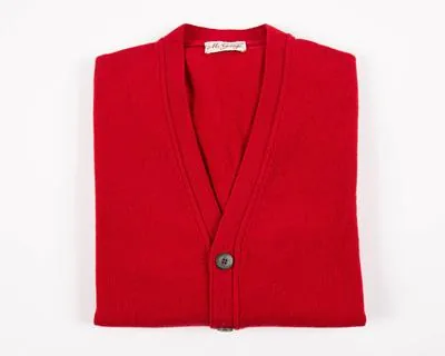 Cardigan Rot | Wolle/Kaschmir