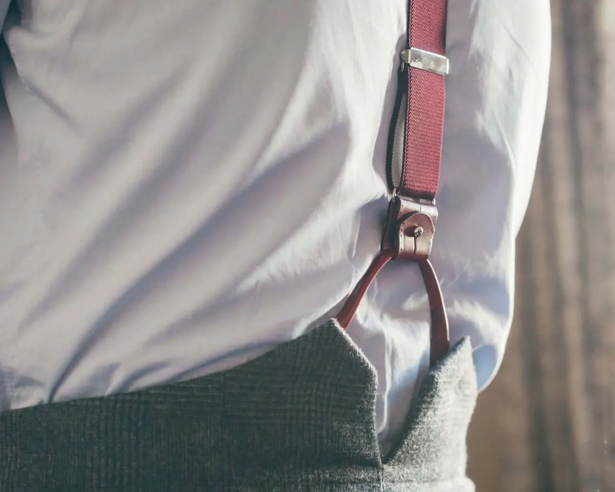 Suspenders Grosgrain Ribbon Claret Combine - view 4