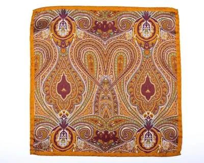 Einstecktuch Paisley Curry