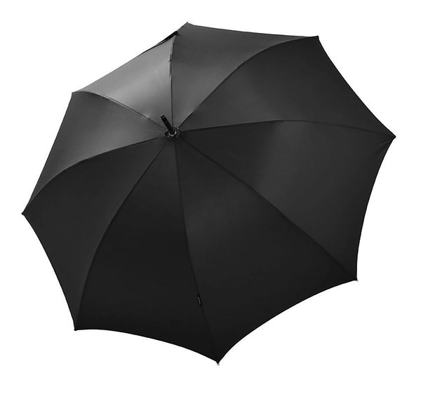 Regenschirm mit Fieberglas-Schienen in schwarz