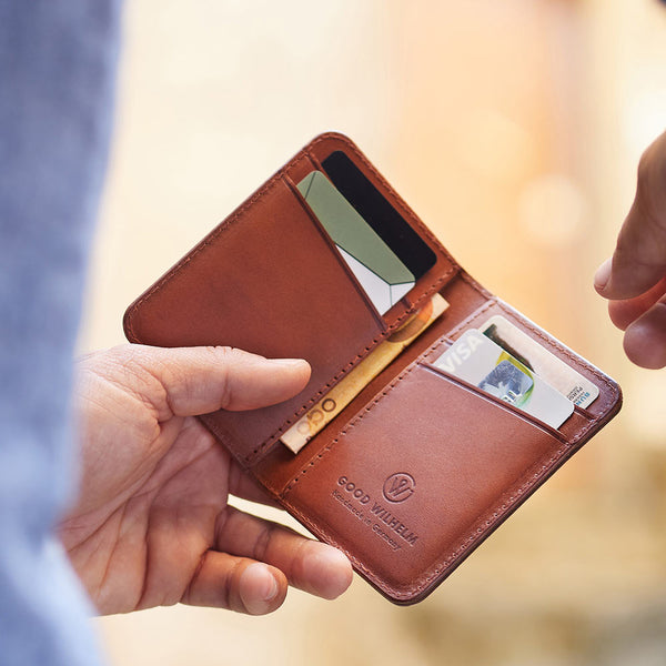 Bi-fold Geldbörse Herren Leder ARTHUR mit RFID Schutz
