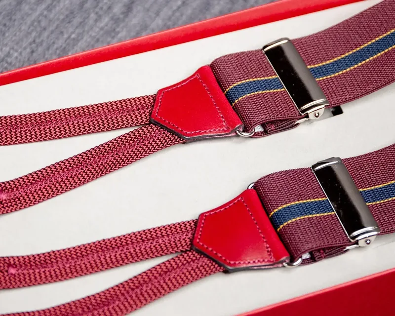 Hosenträger Flex Regiment Dark Red Classic, Titelbild der Themenwelt Rote Hosenträger