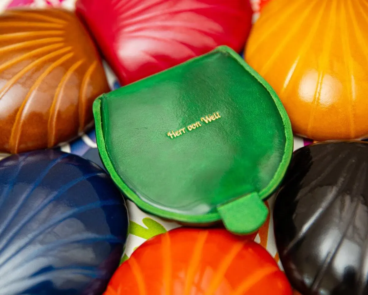 Coin purse shell shape Giallo - view 6
