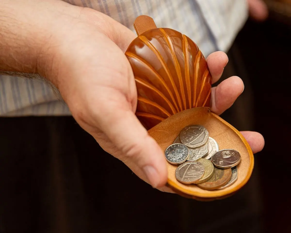 Coin purse shell shape Nero - view 6