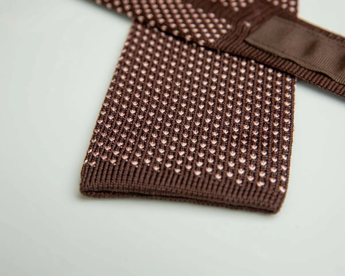 Knitted tie Puntino Lontra / Rodenia - view 2