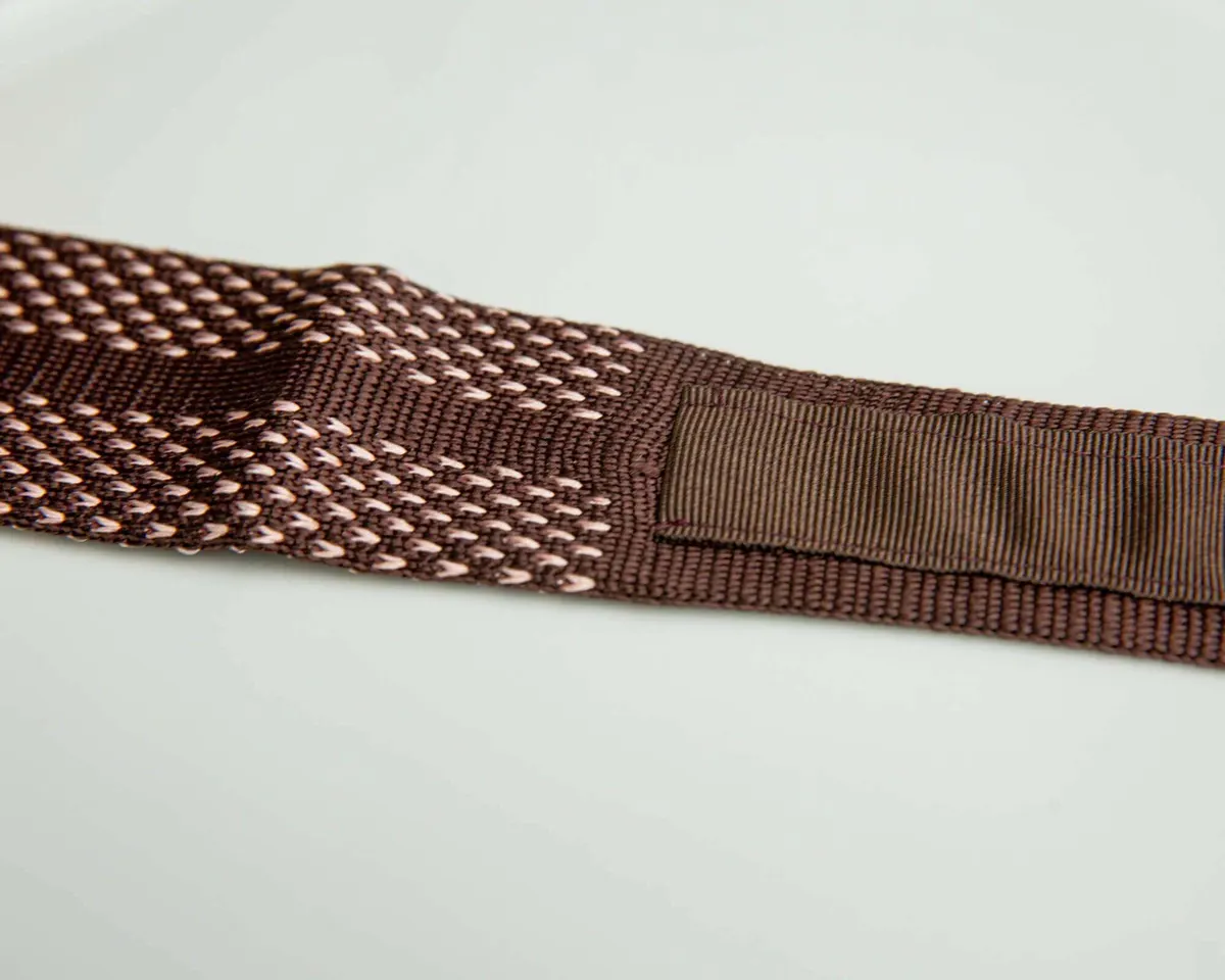 Knitted tie Puntino Lontra / Rodenia - view 3