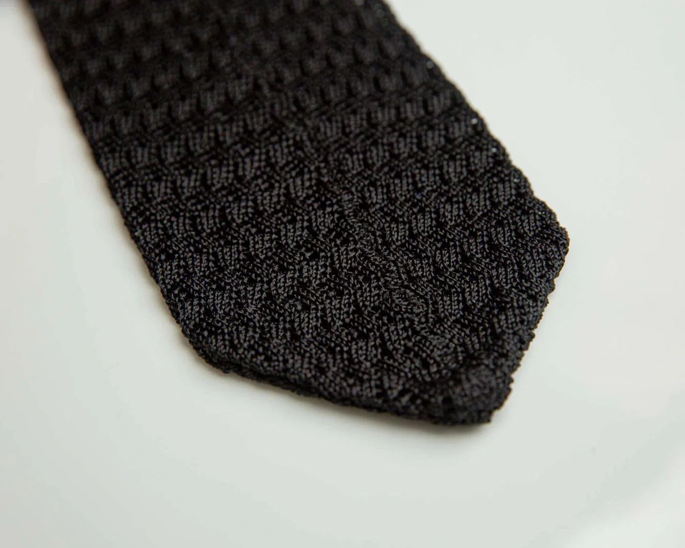 Strickkrawatte Unito Nero - Ansicht 3