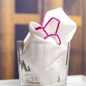 Pocket Sqaure Cotton Yellow - representative image, shown here: Pocket square Cotton Pink