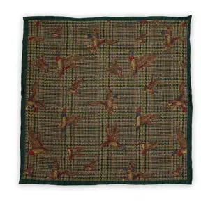 Pocket square Crocodile Green - representative image, shown here: Pocket square Hunter Green