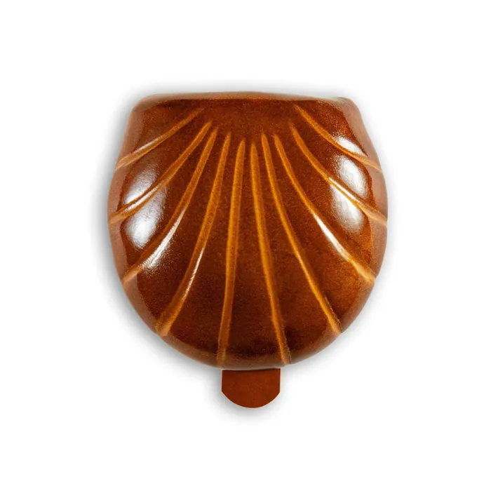 Pen case CAF Cuoio - representative image, shown here: Coin purse shell shape Cuoio