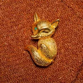 Brooch Fox a - representative image, shown here: Brosche Fuchs d
