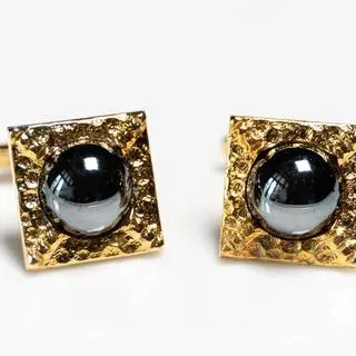 Cufflinks glass 80s rose - representative image, shown here: Cufflinks glass 80s ball a