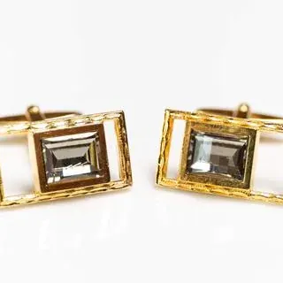 Cufflinks rectangle a - representative image, shown here: Manschettenknöpfe Rechteck e