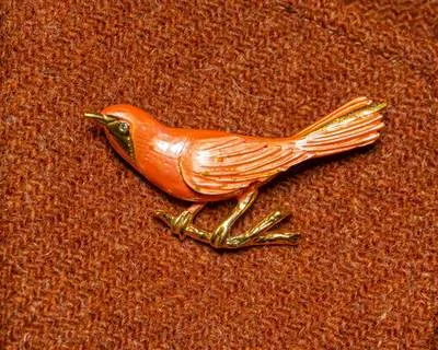 Brosche Amsel c